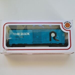 Bachmann HO Scale The Rock Train Car - Blue, Original Box, Vintage Trains